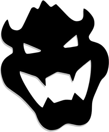 Decus Mario Bowser Kopf // Sticker OEM JDM Style Aufkleber