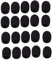 Nicama Lavalier and Headset Microphone Windscreen Foam Cover, Lapel Clip On mic Cover 20 Pieces