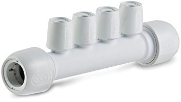 Hep2O 22mm x 10mm 4 Port Open Rail Manifold