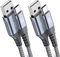 2-Pack 6M USB C Cable 3.1A Fast Charger Cable Compatible for iPhone 15 Plus Pro Max,Samsung Flip/Fold 3/4/5 S10 S9 S8 S20 S21 S22 S23 A12/13/14 A21s/22/23 A34/A32 A54/53/52s/51/50 A70/71, Pixel 6/7/8
