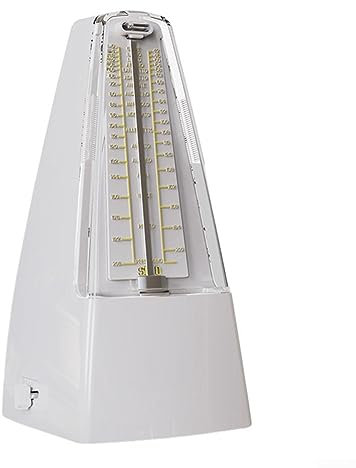 Solo Metronom, mechanisches Metronom, Beat-Anpassung, Gitarrenklang, Metronom für Gitarre, Bass, Klavier, Violine (klassisches Weiß)
