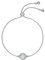 Ted Baker Soleta Solitaire Sparkle Crystal Adjustable Bracelet For Women (Silver Tone/Crystal)