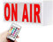 ON AIR Panneau lumineux à DEL – Support mural de bureau avec télécommande, panneau néon pour décoration murale de maison, café, bar