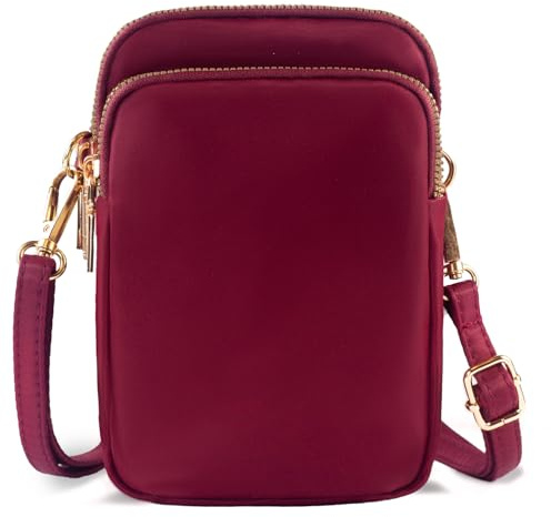 JANKS Petit sac à bandoulière pour femme, mini sac à main imperméable pour téléphone portable pour femme et homme, sac à bandoulière décontracté de taille moyenne