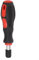 Manico esagonale magnetico cromato per cacciavite autobloccante, lunghezza 13,5 cm, impugnatura comoda (rosso nero)