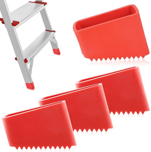 Lot de 4 pieds en caoutchouc pour échelles, 50 x 20 mm, pieds d'échelle, capuchons de protection antidérapants, pieds de rechange en caoutchouc pour la maison, les travailleurs