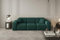 Friderik Sofa LUGA 3-Sitzer Couch Wohnlandschaft gepolstertes Sofa dekorative Kissen (Petrol)