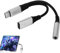 1PCS USB C to 3.5mm Jack 2 in 1 Type C Aux Audio Headphone Adapte with USB C Charging Splitter for More Type C Devices