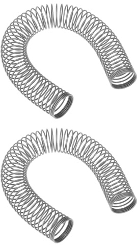 LT Easiyl 2 Stücke Anti Knick Feder 16mm ID 200mm Länge Verzinktem Stahl Silber