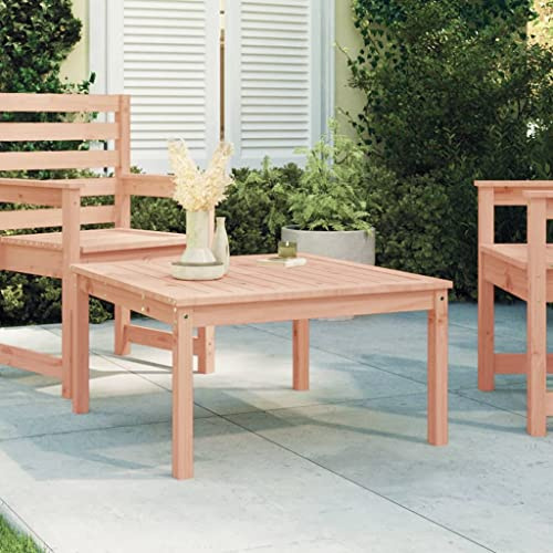 Frdhee Campingtisch Outdoor Esstisch Terrassentisch,Gartentisch 82,5x82,5x45 cm Massivholz Douglasie,Balkontisch Für Garten,Terrasse,Einfach Zu Montieren,Einfach Zu Warten