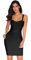 meilun Bleistiftkleid für Damen, Celebrity-Bandagenkleid, Bodycon-Kleid, Schwarz, Groß