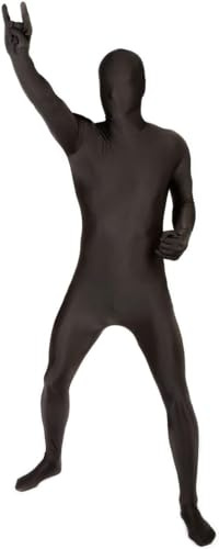 Morphsuits Black Morph Suits Adults, Halloween Costume, XXL | Full-Body Spandex Morphsuit Costume, Stretchy Comfortable Fit, Ideal for Parties & Cosplay, Perfect for Halloween