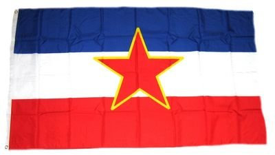 Fahne / Flagge Jugoslawien Stern 90 x 150 cm Flaggen