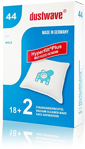 Dustwave® 20 Sac d'aspirateur pour Miele S 5211 Königsblau / 2200 Watt - très efficace avec fermeture hygiénique & Microfiltre - Made in Germany