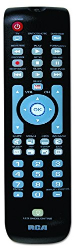 RCA Three-Device Universal Remote, Black