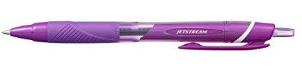 uni-ball JETSTREAM SXN-150-07 Tintenroller, einziehbar, violett, 3 Stück