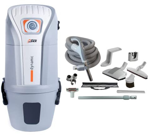 Zentralstaubsauger/Staubsaugeranlage/Einbaustaubsauger VAC Dynamic 2.4 + Schlauch-Set 10M