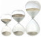 Nicola Spring Sand Timer (15, 30, 60 Minutes) - Glass - Kitchen Countdown Clock Hourglass Egg Timer, Office Timer, Cooking & Baking Timing