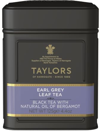Taylors of Harrogate Earl Grey Leaf Tea 125g 1 x Caddy