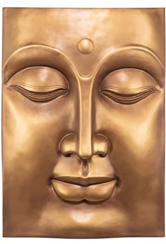 Design Toscano Der gelassene Buddha, Großes Wandfries