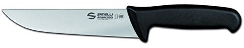 Sanelli Ambrogio Ambrogio Sanelli-Supra-Coltello Francese. Manico Ergonomico in Polipropilene, Colore: Nero. Lama: Liscia, in Acciao Nitro-B Inox all'azoto. Cm: 18, Stainless Steel, Grigio, 18 cm