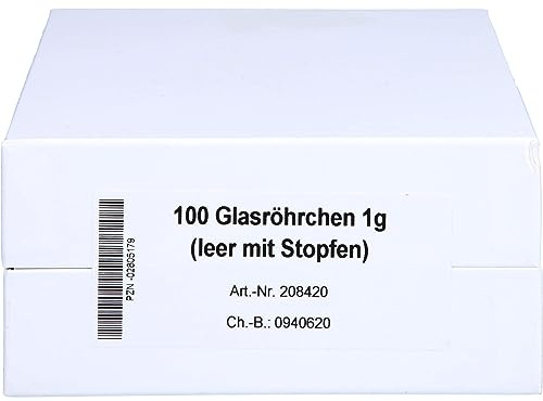GLASRÖHRCHEN f.Taschenapotheke 100 St