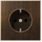 Jung ME at AL 1520 D Schuko Steckdose 16 A 250 V Serie LS messing antik anthrazit