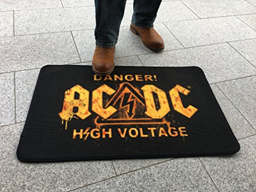 empireposter AC/DC - Danger! - Hochwertiger Teppich - Größe 50x80 cm