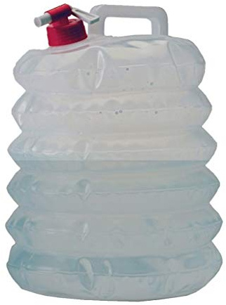 Vango 8L Collapsible Water Container, Foldable Water Carrier with Tap, Household Storage Water Bucket Lightweight Portable Water Carrier with Handle for Camping BBQ Picnic Outdoor Use