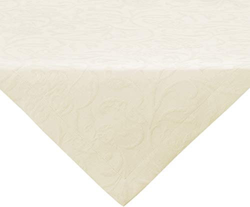 Pichler CORDOBA_100/100_PE hochwertig und bügelfrei - Mitteldecke 100 x 100 cm perle