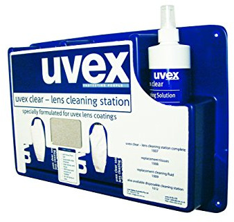 Uvex 9990-000 Complete Wall Mountable Cleaning Station, 16 oz, Blue