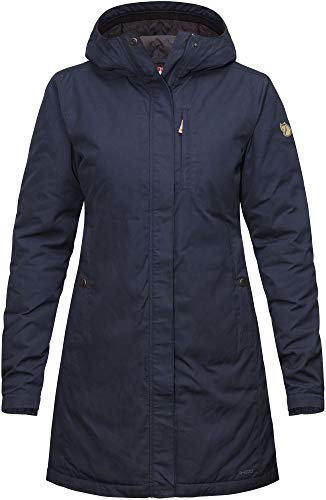 Fjällräven Damen Kiruna Padded Parka, Blau (Dark Navy 555), X-Large