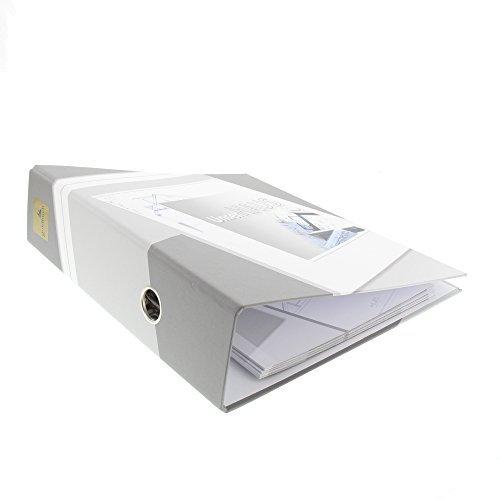 goldbuch 33001 Ordner (A4, 28,5 cm x 32 cm, Unser Haus, 8 cm Rückenbreite, Kunstdruck) grau