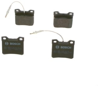Bosch BP536 - Brake Pads Car Rear Axle - 1 Set of 4 Pads | Bosch Quality - Reduced Noise and Dust - ECE-R90 Certified - Copper-Free