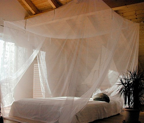 Brettschneider Unisex – Erwachsene Lodge Big Box II Moskitonetz, Weiß