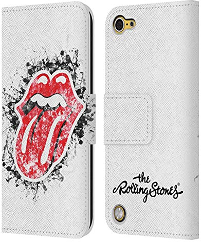 Head Case Designs Offizielle Zugelassen The Rolling Stones Verzweifelter Look Zunge Lecken Kollektion Leder Brieftaschen Handyhülle Hülle Huelle kompatibel mit Apple iPod Touch 5G 5th Gen