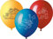 tib 19527 Luftballons Polizei Druck 5 Stück Umfang 96 cm Mehrfarbig One Size
