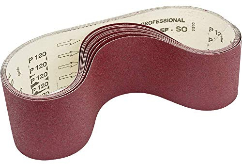 Holzmann Sanding Belt Replacement Set 10 Pieces (1 x K 60, 3 x K80, K100, K120)