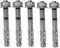 AHC K-ZYTB10120B5 M10 x 120 mm Through Bolts - Zinc Plated (Pack of 5)