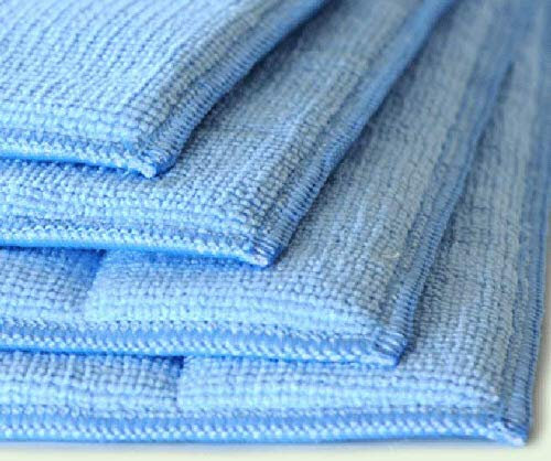 Microfaser Aktiv Power Pads 4 Stück Set - handlich, gründlich, universell - Mikrofaser-Schwammtuch 23 x 17 cm, Blau