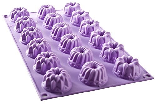 Silikomart | SF132 Silikonform für Monoportionen MINI FANTASY, Antihaft, 18 Kavitäten, 10er Pack Kuchenformen, Ø 40 h 22 mm Volumen 18 x 17,5 ml Tot. 315 ml
