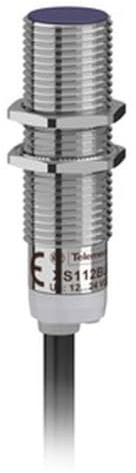 Schneider XS112BLPAL2 XS1-Induktiver Näherungsschalter M12, L42 mm, Messing, Sn 2 mm, 12-24 V DC, 2 m Kabel