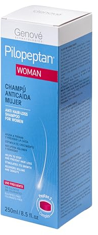 Pilopeptan Woman Champu Caida 250Ml | Stärkt und regeneriert das Volumen und die Dichte des Haares. Sorgt für Glanz, Geschmeidigkeit und Feuchtigkeit
