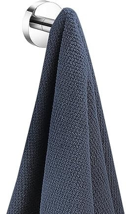 soak Luxuriöser Wandhaken für das Badezimmer - Badhaken für Handtücher - verchromt, rund, einfache Montage