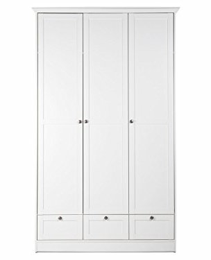 möbelando Kleiderschrank Schrank Schlafzimmer Flurschrank Dielenschrank Holz Landsted II
