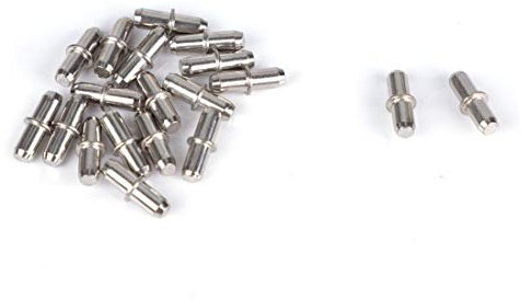 sourcing map 18 Stück Regalbodenträger Bodenträger Schrank Holzbrett Regalstifte Unterstützung Halter Bodenträger 17mmx5mm