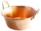 Bassine à confiture 46 cm en cuivre masssif
