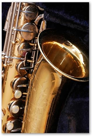 Postereck - 0166 - Saxophon, Musik Jazz Instrument Sound Band Blues - Wandposter Fotoposter Bilder Wandbild Wandbilder - Poster - DIN A3-29,7 cm x 42,0 cm