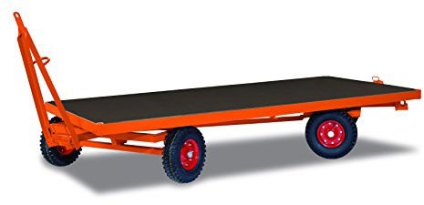 Industrieanhänger mit 2 Achs-Drehschemellenkung Traglast (kg): 2000 Ladefläche: 2500 x 1250 mm RAL 2004 reinorange