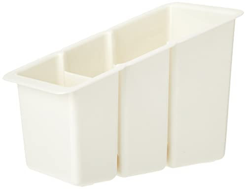 Delfinware Plastic Cutlery Box, Cream, 19 x 10.5 x 13 cm